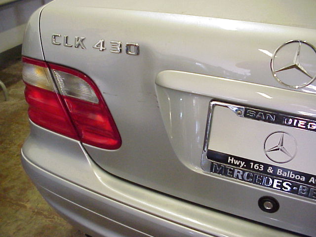 Mercedes Trunk Before Repair